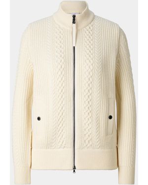 Bogner Zamila Knitted Quilted Jacket - Natural