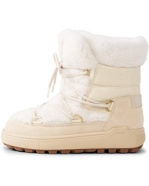 Bogner Chamonix Snow Boots With Spikes - Natural