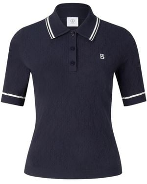 Bogner Mandy Knitted Polo Shirt - Blue