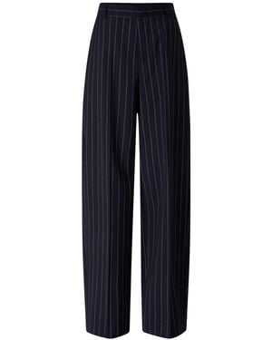 Bogner Joya Virgin Wool Trousers For - Blue