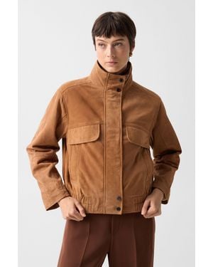 Bogner Anouk Leather Blouson - Brown
