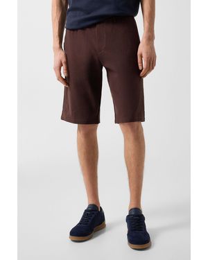 Bogner Marc Linen Mix Shorts - White