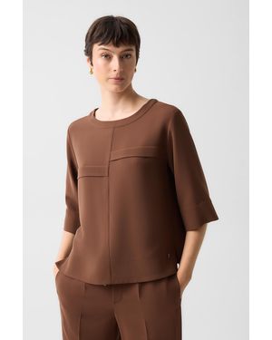 Bogner Crêpe-Shirt Enrica - Braun