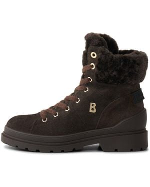 Bogner St. Moritz Lace-up Boots With Spikes - Black