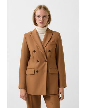 Bogner Virgin Wool Blazer Hillary For - Brown