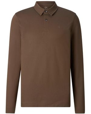 Bogner Timon Polo Long-Sleeved Top For - Brown