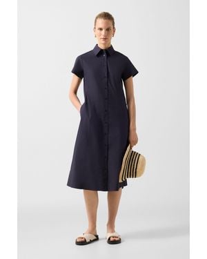 Bogner Poplin Blouse Dress Alison - Blue