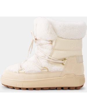 Bogner Chamonix Snow Boots With Spikes - Natural
