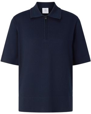 Bogner Maureen Virgin Wool Polo Shirt - Blue