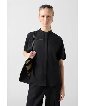 Bogner Linen Mix Blouse Cheryl - Black