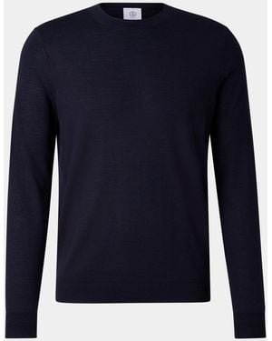 Bogner Pure New Wool Cashmere Sweater - Blue