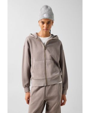Bogner Fire + Ice Ilona Cotton Hoodie Jersey Jacket - Gray