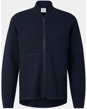 Bogner Virgin Wool Cardigan Everest - Blue