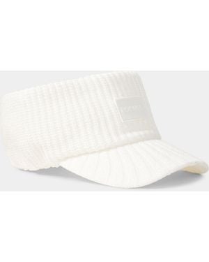 Bogner Tessie Knitted Visor - White