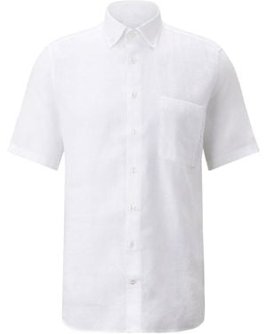 Bogner Linen Short-Sleeved Shirt Lykos For - White