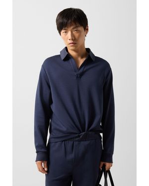 Bogner Lionel Polo Sweatshirt For - Blue