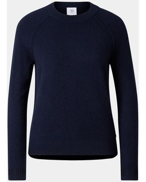 Bogner Vanessa Pure New Wool And Cashmere Sweater - Blue