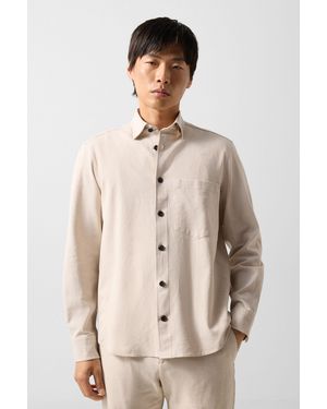 Bogner Linen Blend Shirt Heiko - Natural