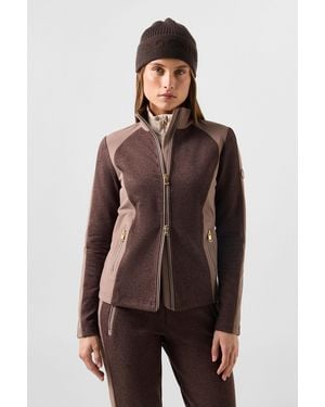 Bogner Dorinja Hybrid Mid-layer Jacket - Brown