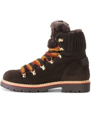 Bogner Schnürboots Andermatt Mit Spikes Für Damen - Braun