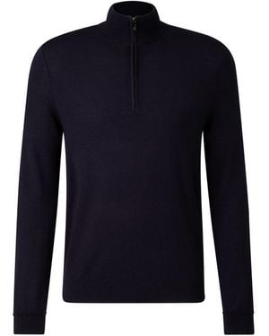 Bogner Virgin Wool Ouri Troyer For - Blue