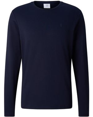 Bogner Arvid Cotton Long-Sleeved Top For - Blue