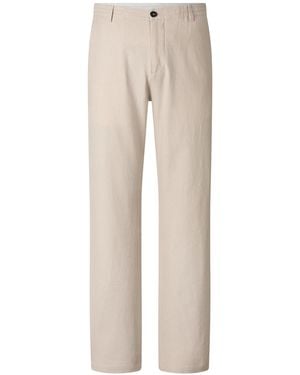 Bogner Marcus Linen Blend Trousers - Natural
