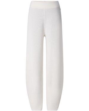Bogner Luana Virgin Wool Knitted Trousers For - White