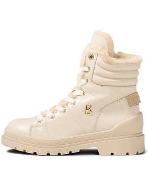 Bogner St. Moritz Lace-up Boots With Spikes - Natural