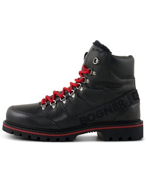Bogner Mid Boots Helsinki With Spikes - Black