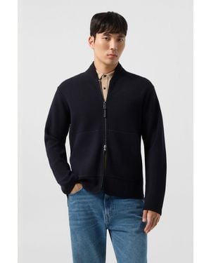 Bogner Virgin Wool Cardigan Everest - Blue