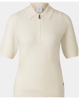 Bogner Knitted Polo Shirt Shari - White