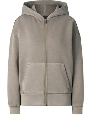 Bogner Fire + Ice Ilona Cotton Hoodie Jersey Jacket - Grey