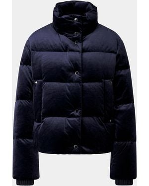 Bogner Oliva Velvet Down Jacket - Blue