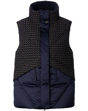 Bogner Netty Tweed Down Vest For - Blue