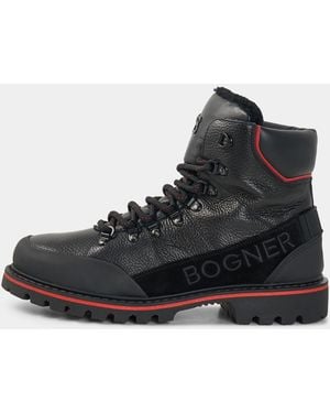 Bogner Helsinki Lace-up Boots With Spikes - Black