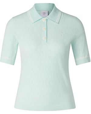 Bogner Mandy Knitted Polo Shirt For - Blue
