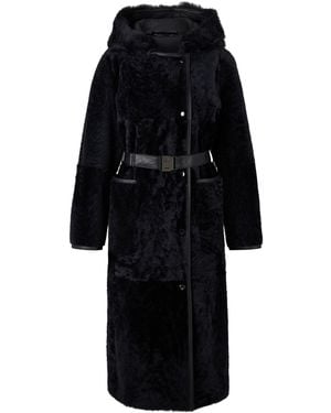 Bogner Peyton Lambskin Coat For - Black