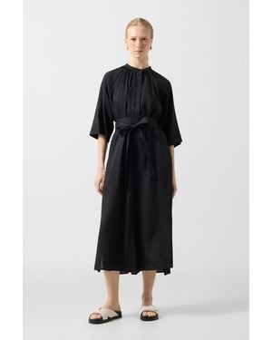 Bogner Linen Mix Dress Catelyn For - Black