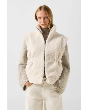 Bogner Kylie Teddy Vest For - Natural