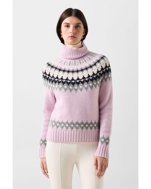 Bogner Ingrid Cashmere Norwegian Pullover - Pink
