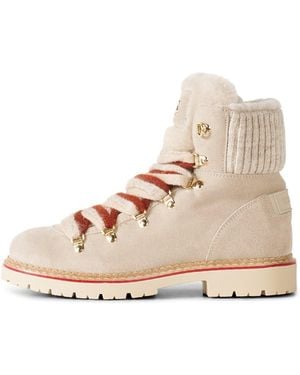 Bogner Andermatt Lace-up Boots With Spikes - Natural