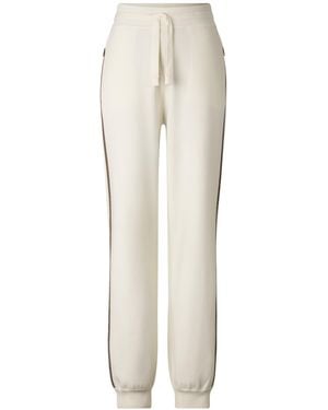 Bogner Calotta Virgin Wool Blend Knitted Trousers For - White