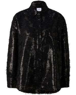 Bogner Florence Sequinned Shirt Blouse - Black