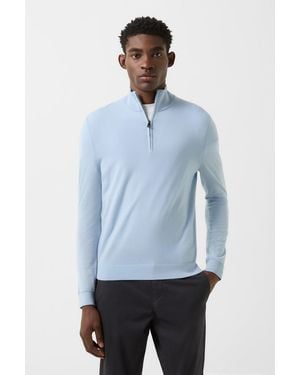 Bogner Virgin Wool Ouri Troyer For - Blue