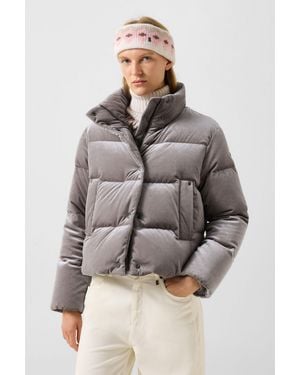 Bogner Oliva Velvet Down Jacket For - Brown