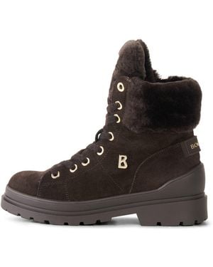 Bogner St. Moritz Lace-up Boots With Spikes - Black