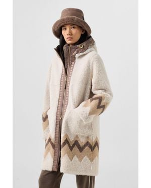 Bogner Niva Lambskin Coat - Natural