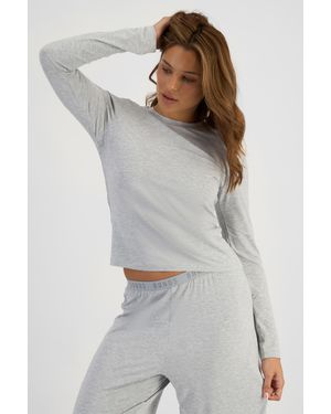 Bonds Cool Sleep Long Sleeve Top - Grey