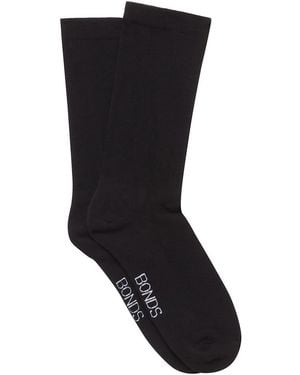 Bonds Very Comfy Circulation Crew Socks 2 Pack - Black